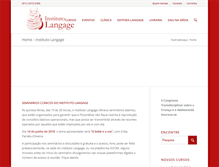 Tablet Screenshot of institutolangage.com.br